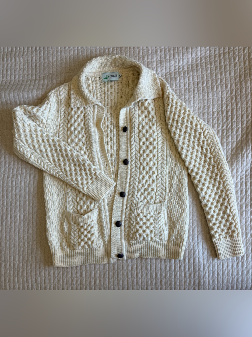 Merino wool fisherman Sweater - sz M